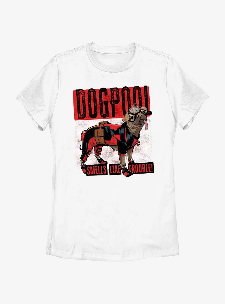 Marvel Deadpool & Wolverine Dogpool Trouble Womens T-Shirt