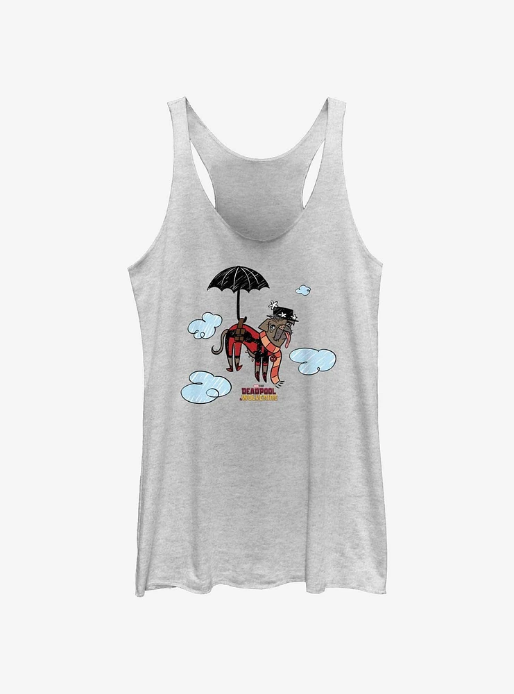 Marvel Deadpool & Wolverine Dogpool Puppins Womens Tank Top