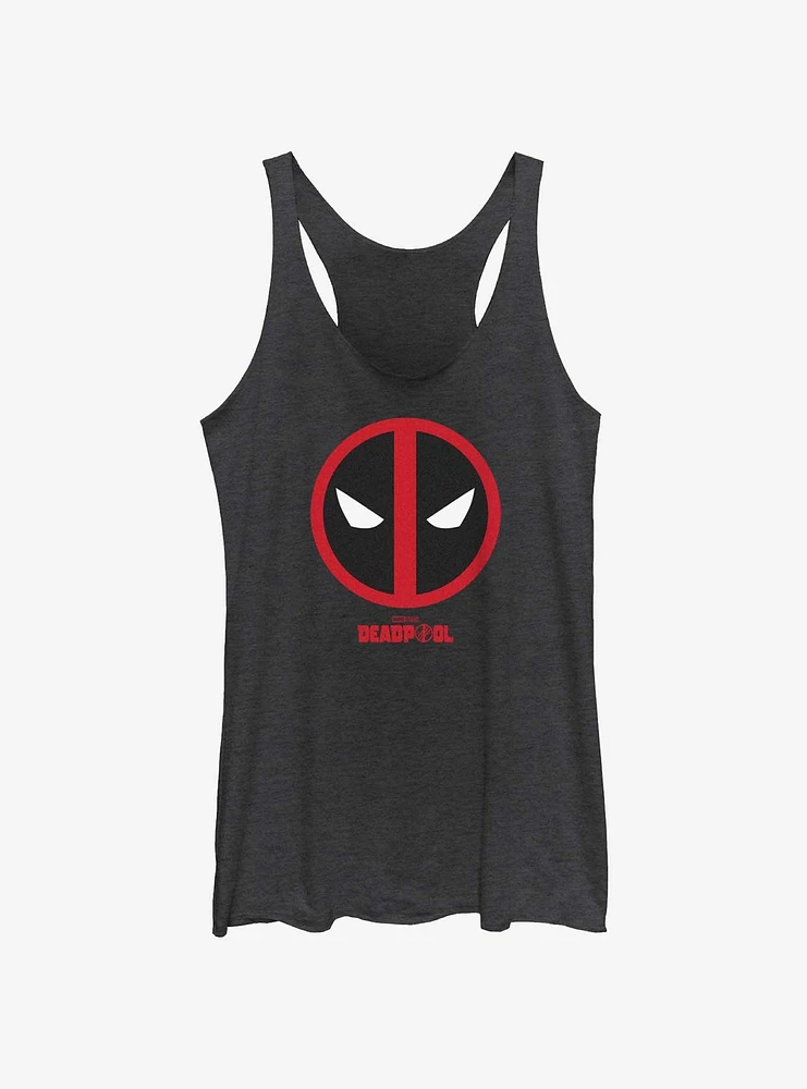 Marvel Deadpool & Wolverine Evil Eye Logo Womens Tank Top