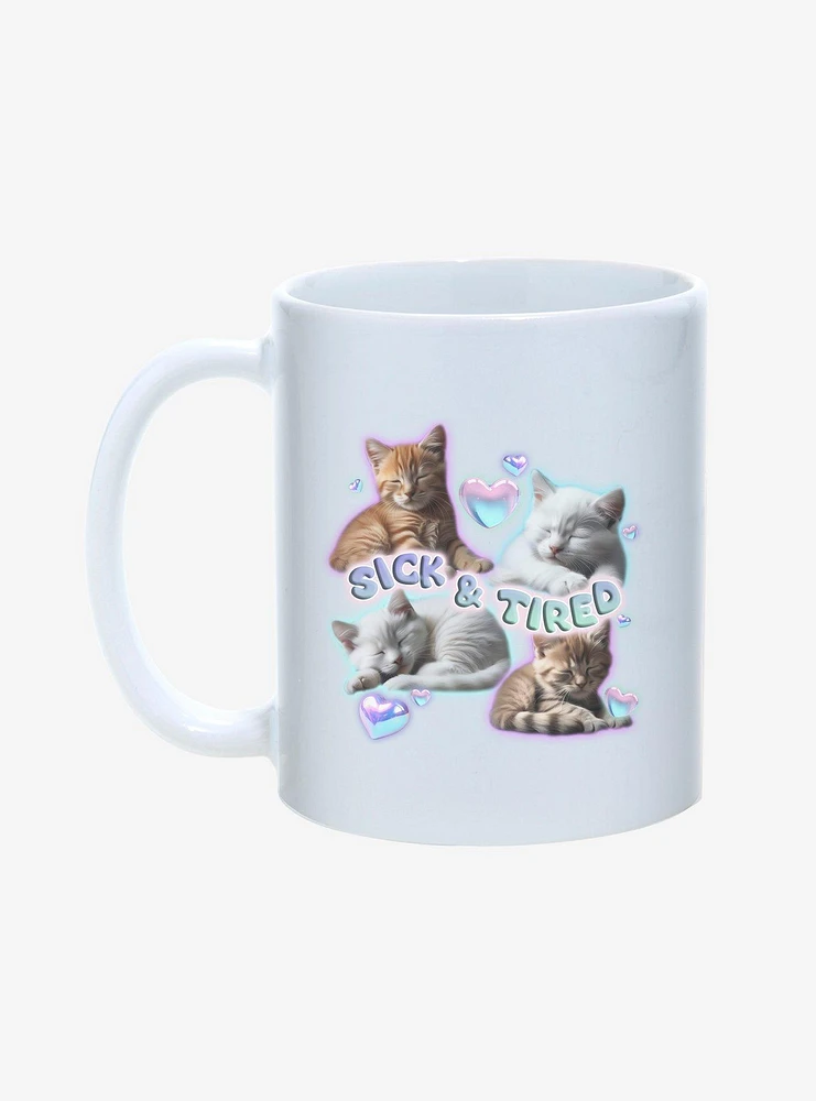 Hot Topic Sick And Tired Kittens 11OZ Mug