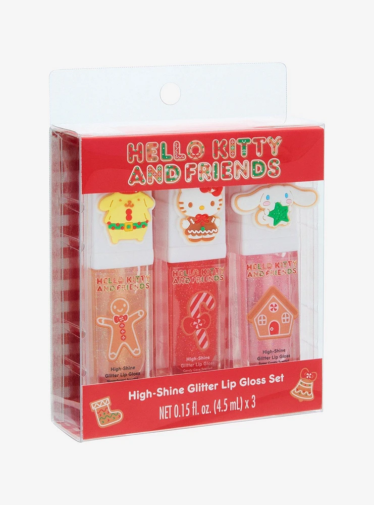 Hello Kitty And Friends Holiday Glitter Lip Gloss Set