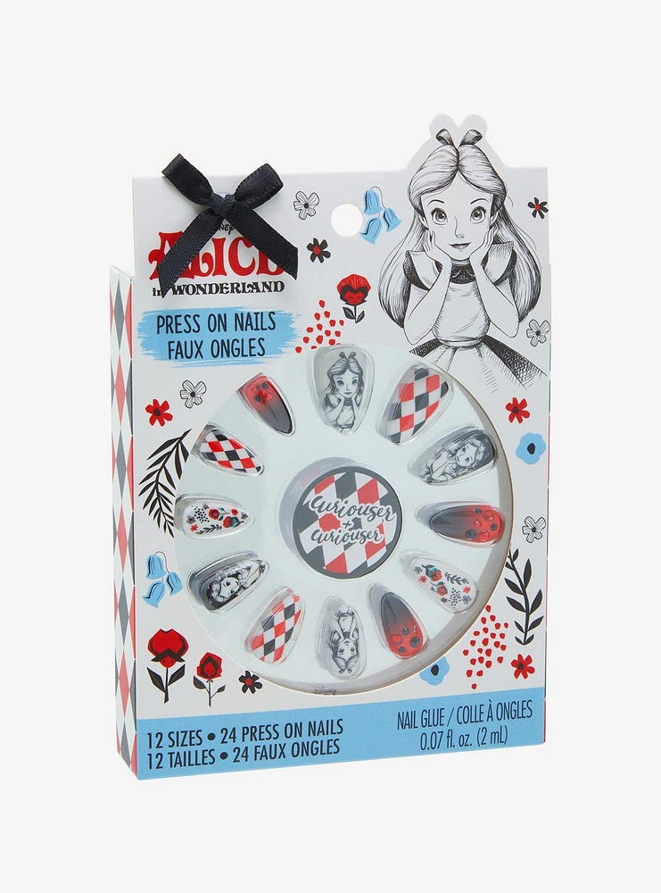 Disney Alice In Wonderland Faux Nail Set