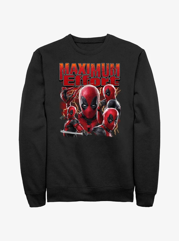 Marvel Deadpool & Wolverine Maximum Effort Sweatshirt BoxLunch Web Exclusive