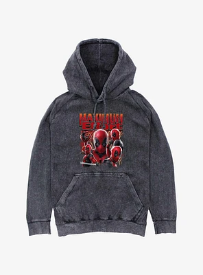 Marvel Deadpool & Wolverine Maximum Effort Mineral Wash Hoodie BoxLunch Web Exclusive