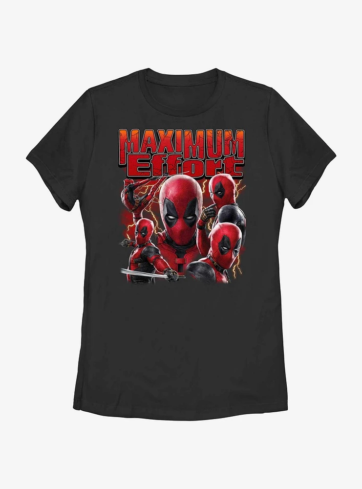 Marvel Deadpool & Wolverine Maximum Effort Womens T-Shirt BoxLunch Web Exclusive