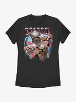 Marvel Deadpool & Wolverine Dogpool Faces Womens T-Shirt