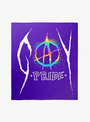 Gay Metal Pride Throw Blanket