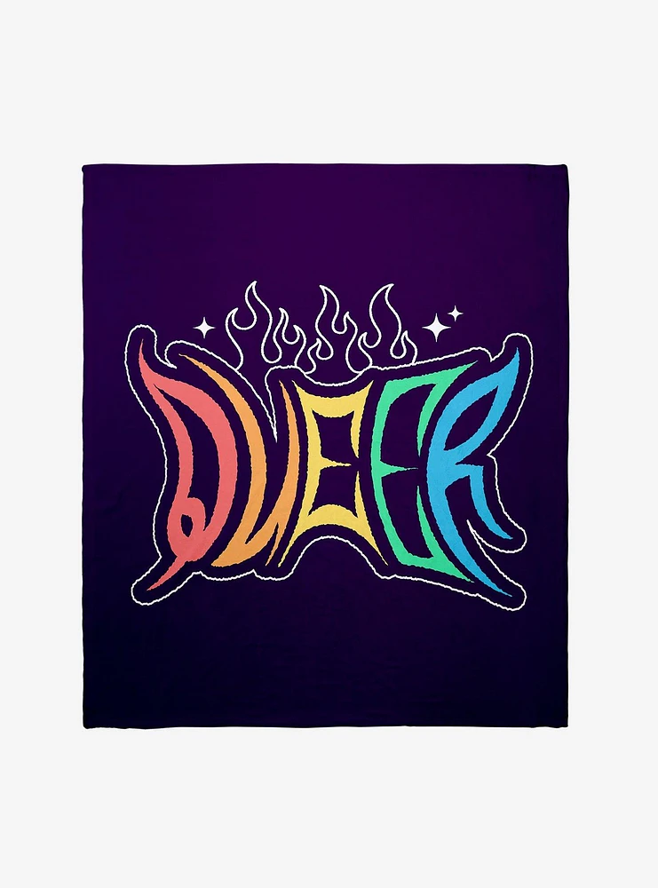 Queer Falmes Throw Blanket