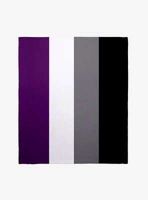 Asexual Flag Throw Blanket