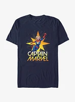 Marvel Captain Star Burst Flight T-Shirt