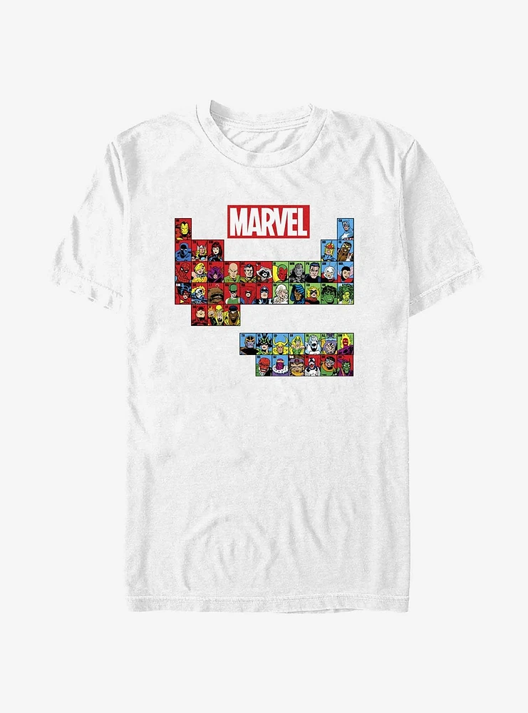 Marvel Periodic Table Of T-Shirt