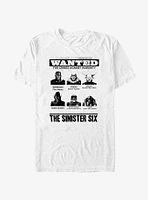 Marvel The Sinister Six Wanted Poster T-Shirt