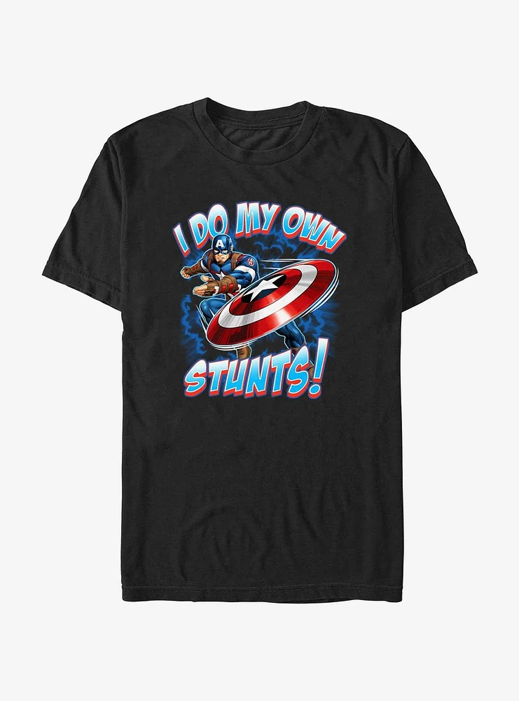 Marvel Captain America I Do My Own Stunts T-Shirt