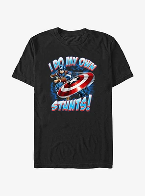 Marvel Captain America I Do My Own Stunts T-Shirt