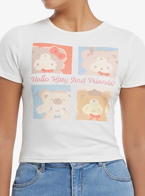 Hello Kitty And Friends Latte Bear Ribbed Girls Baby T-Shirt