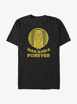 Marvel Black Panther Wakanda Forever Badge Icon T-Shirt