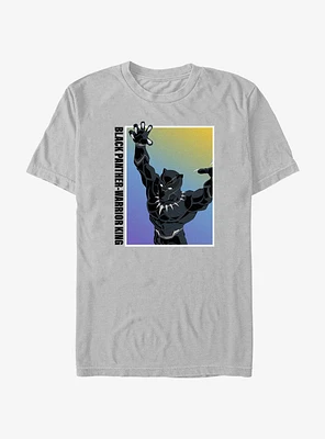 Marvel Black Panther Warrior King Gradient T-Shirt