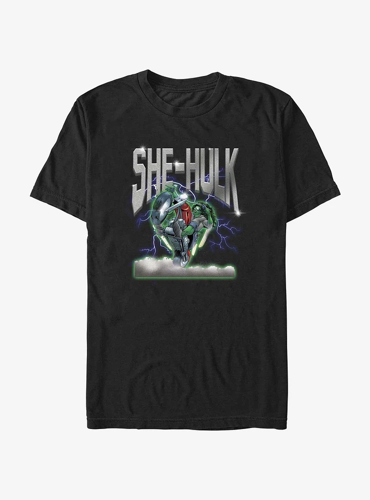 Marvel Hulk She-Hulk Moto T-Shirt