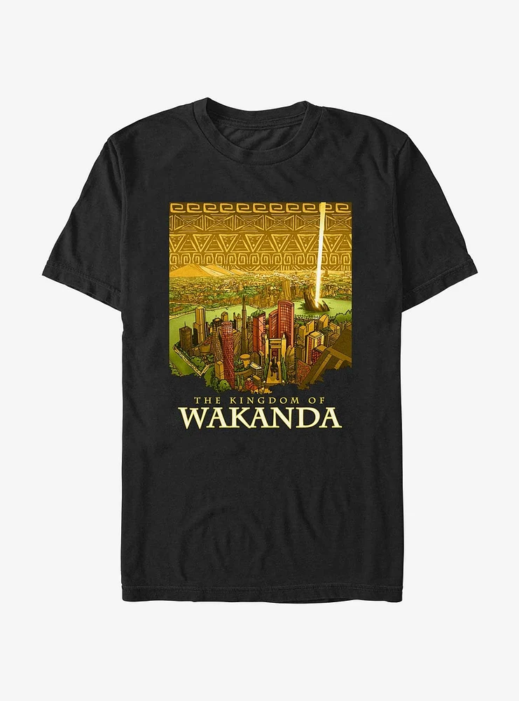 Marvel Black Panther The Kingdom of Wakanda Poster T-Shirt