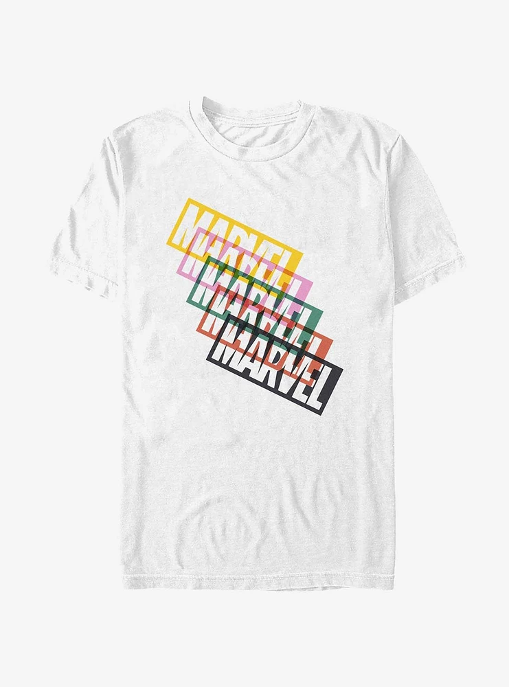 Marvel Color Block Logo T-Shirt