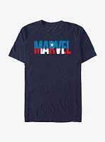 Marvel Logo Captain America T-Shirt