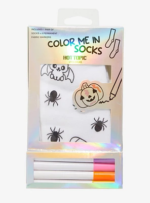 Halloween Color-Me-In Socks Set