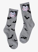 The Nightmare Before Christmas Scary Teddy Plush Head Crew Socks