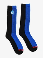 Sonic The Hedgehog Blue & Black Split Crew Socks