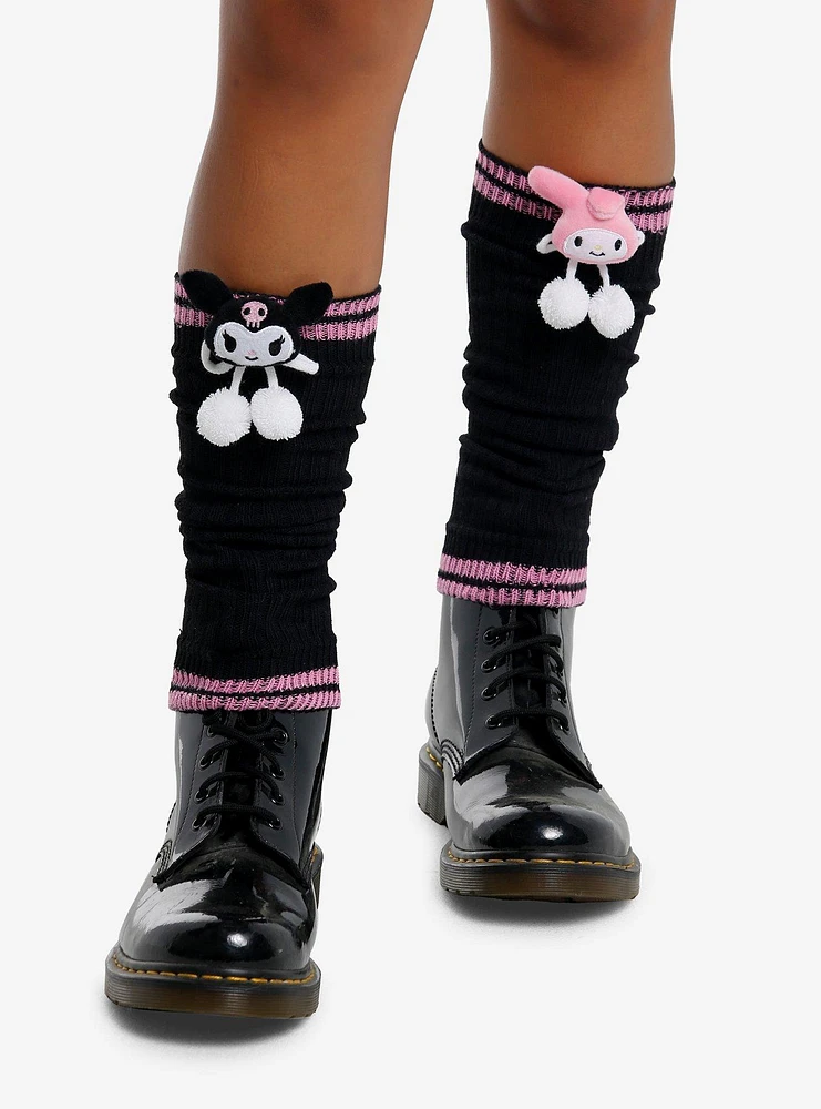 My Melody & Kuromi Plush Mismatch Leg Warmers