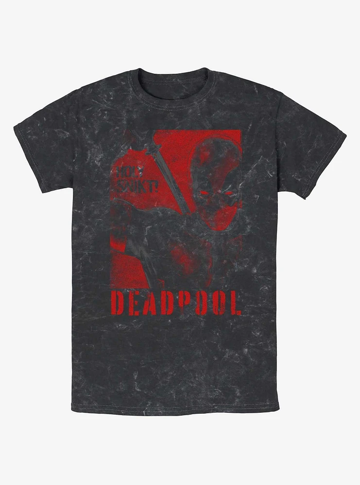Marvel Deadpool & Wolverine Poster SNIKT Mineral Wash T-Shirt