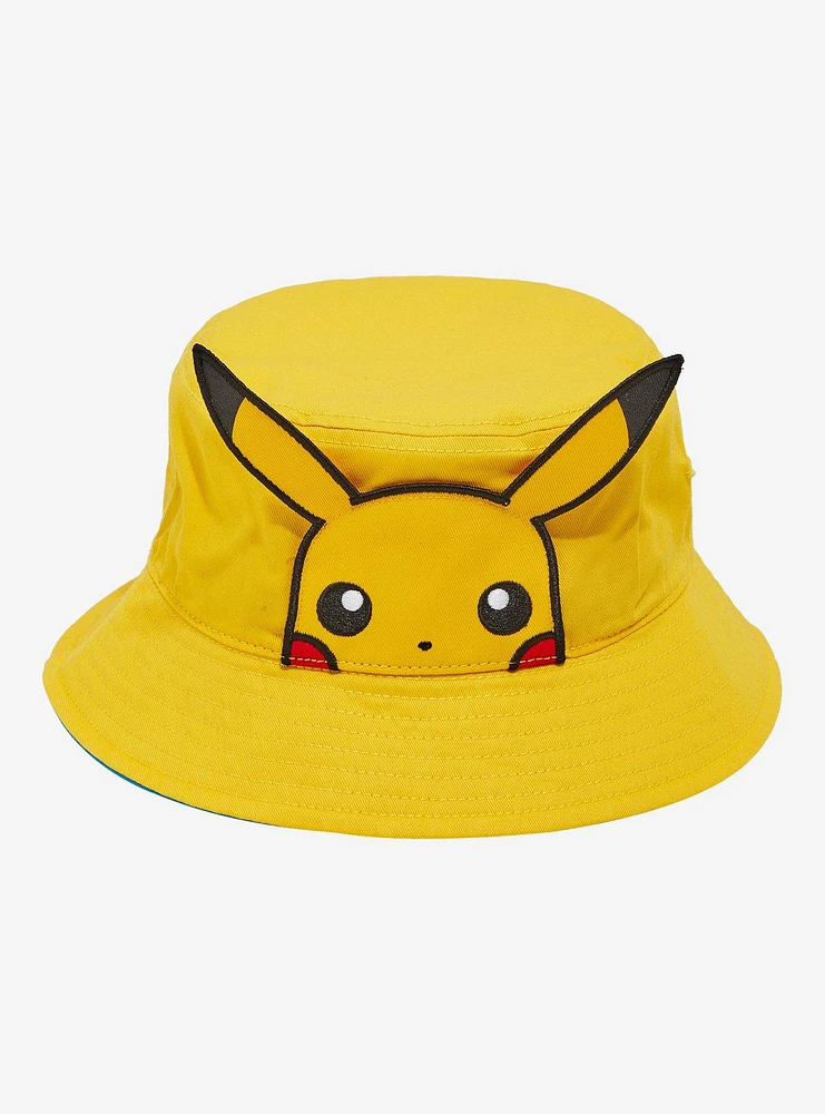 Pokemon Pikachu Face Bucket Hat