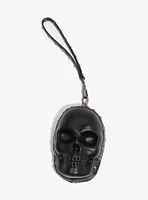 Black Skull Stud Figural Wristlet