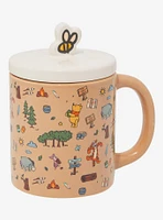 Disney Winnie the Pooh Camping Icons Allover Mug with Lid - BoxLunch Exclusive