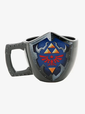 Nintendo The Legend of Zelda Link Hylian Shield Figural Mug