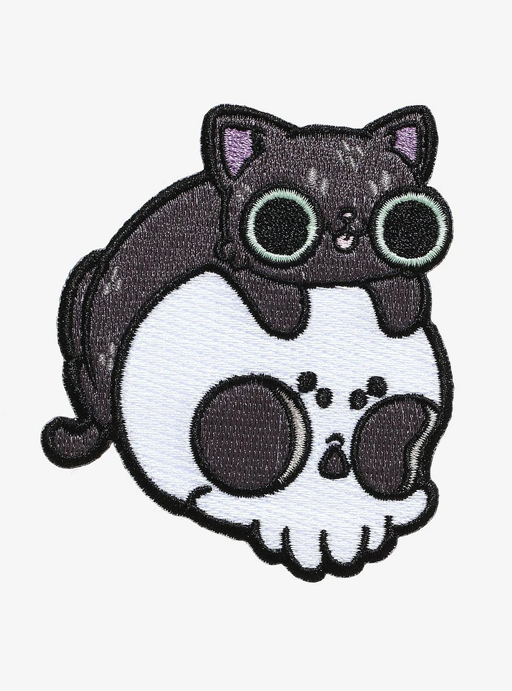 Cat Skull Patch By Sprinkle Bat