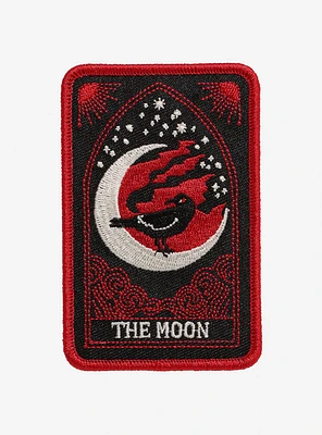 Moon Crow Tarot Card Patch