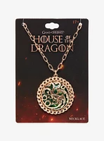 House Of The Dragon Targaryen Green Gem Necklace