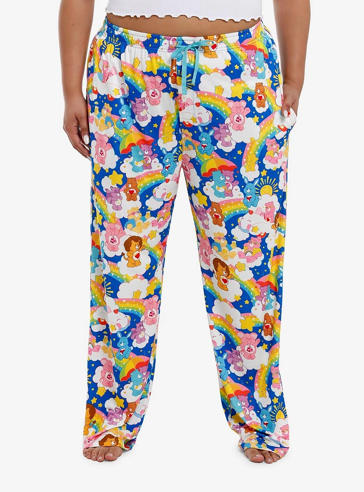 Care Bears Characters & Rainbows Girls Pajama Pants Plus