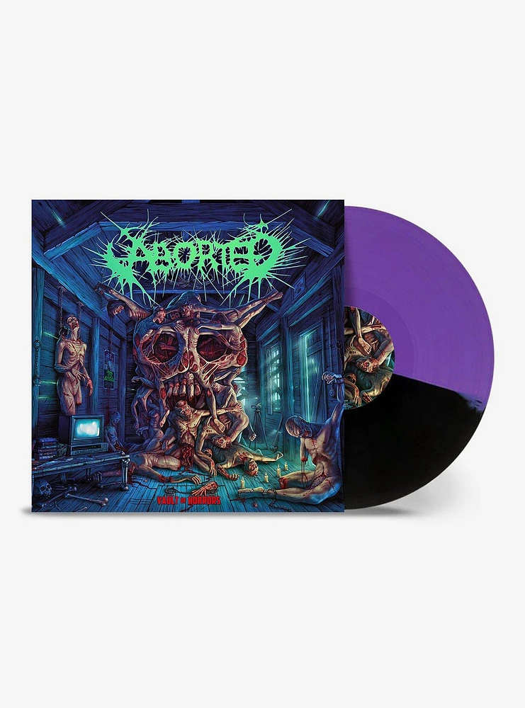 Aborted Vault Of Horrors (Purple Black Split) Vinyl LP