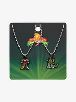 Mighty Morphin' Power Rangers Megazord & Dragonzord Best Friend Necklace Set