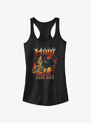 Star Wars Darth Maul Sith Flames Girls Tank