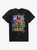 Hot Topic Sci-Fi Queens Mineral Wash T-Shirt