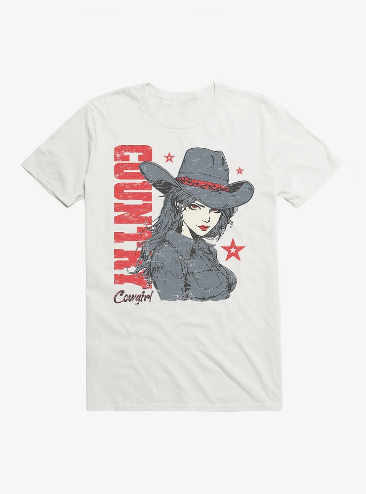 Hot Topic Anime Country Cowgirl T-Shirt