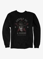 Hot Topic Goth Cowboy Saddle Up And Scream Sweatshirt