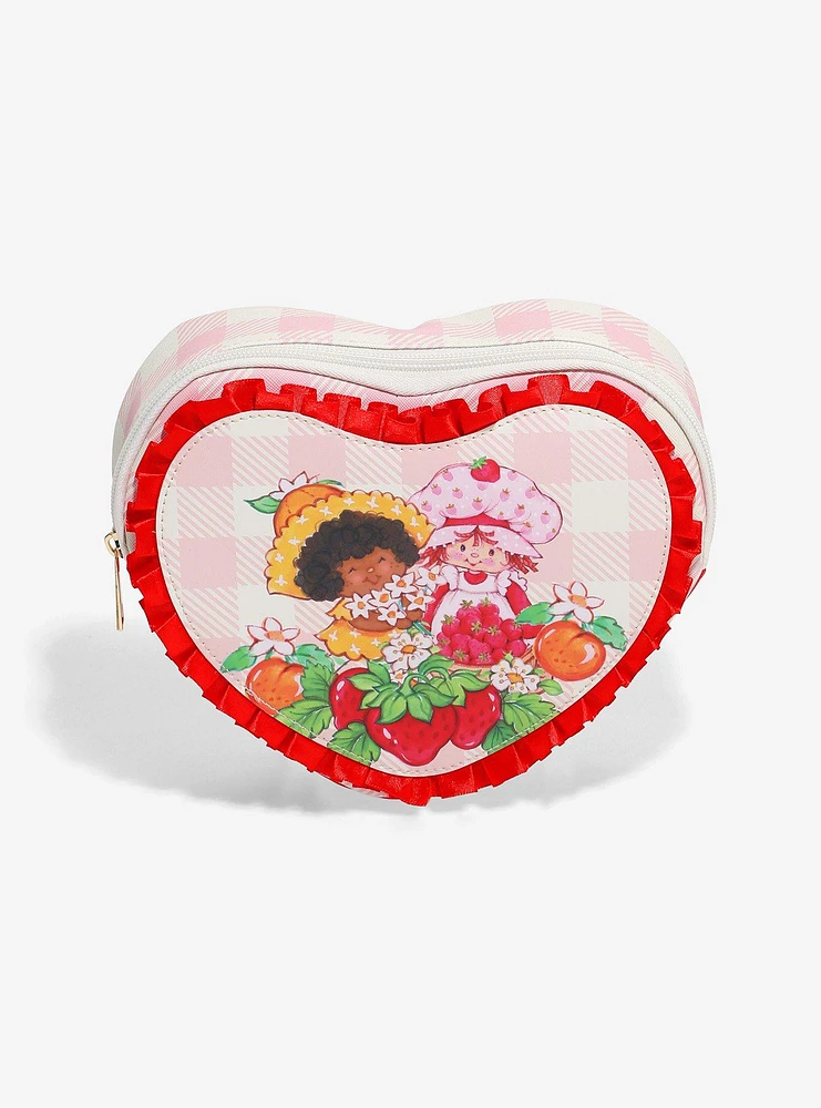 Strawberry Shortcake & Orange Blossom Heart Makeup Bag