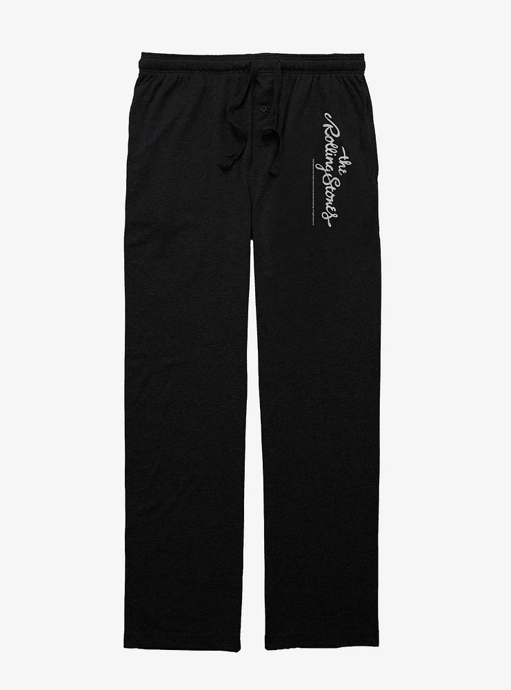 The Rolling Stone Band Logo Pajama Pants