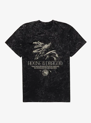 House Of The Dragon Invite Our Own Destruction Mineral Wash T-Shirt