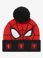 Marvel Spider-Man Figural Youth Pom-Pom Beanie