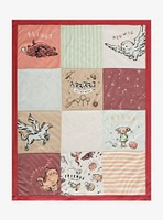 Harry Potter Magical Creatures Chibi Quilted Baby Blanket