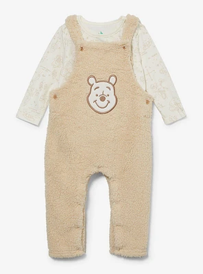 Disney Winnie the Pooh Sherpa Bear Infant Overall & Shirt Set